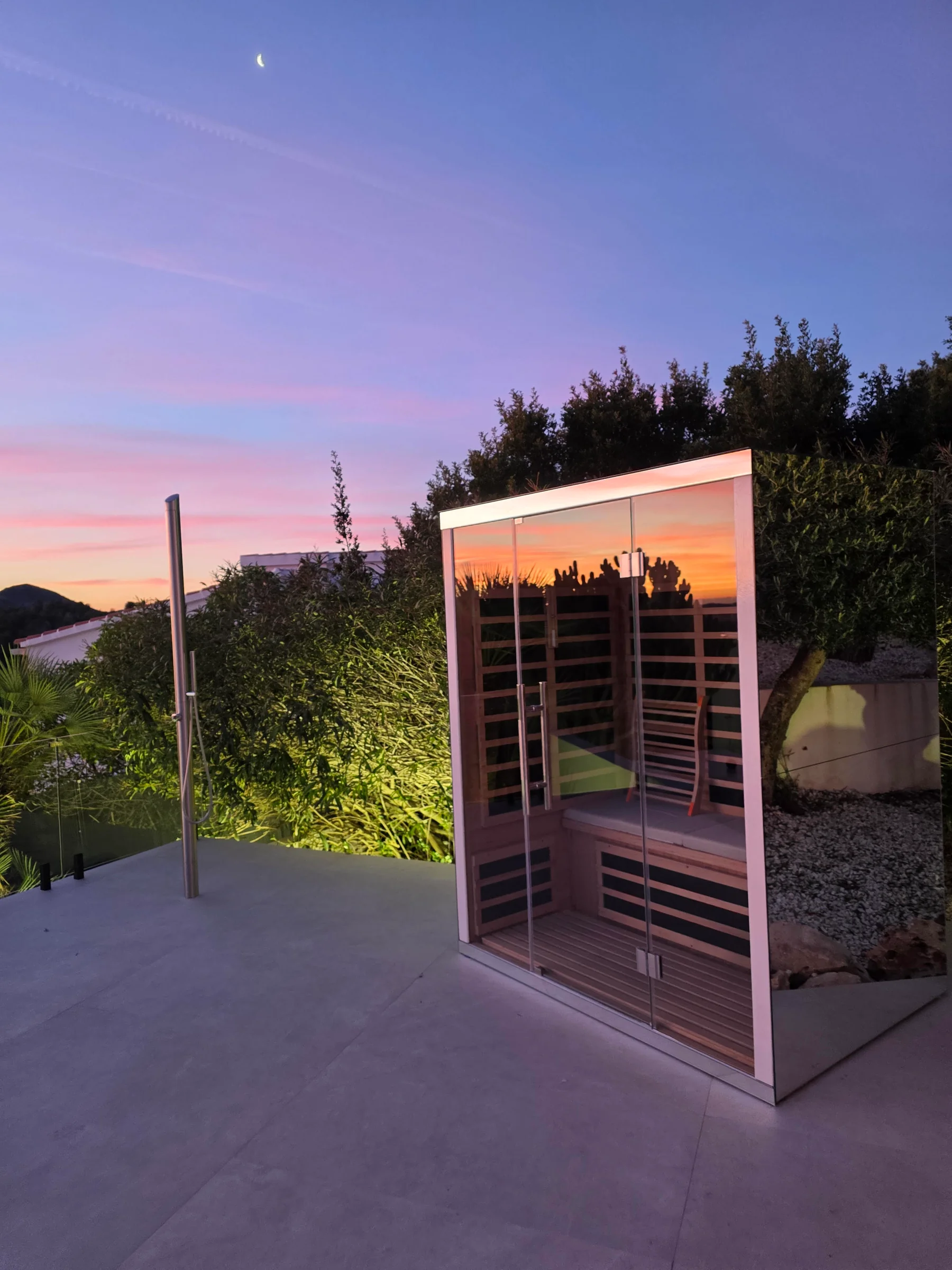 Infrarot-Sauna mit Meerblick